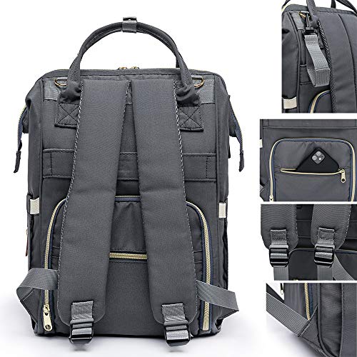 Mochila Lequeen Maternidade Standard Reforçada Cinza