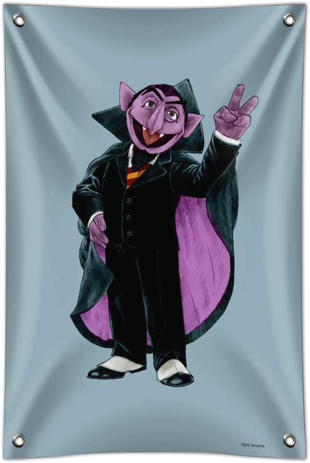 GRAPHICS & MORE Sesame Street Vintage Count Von Count Home Business Office Sign