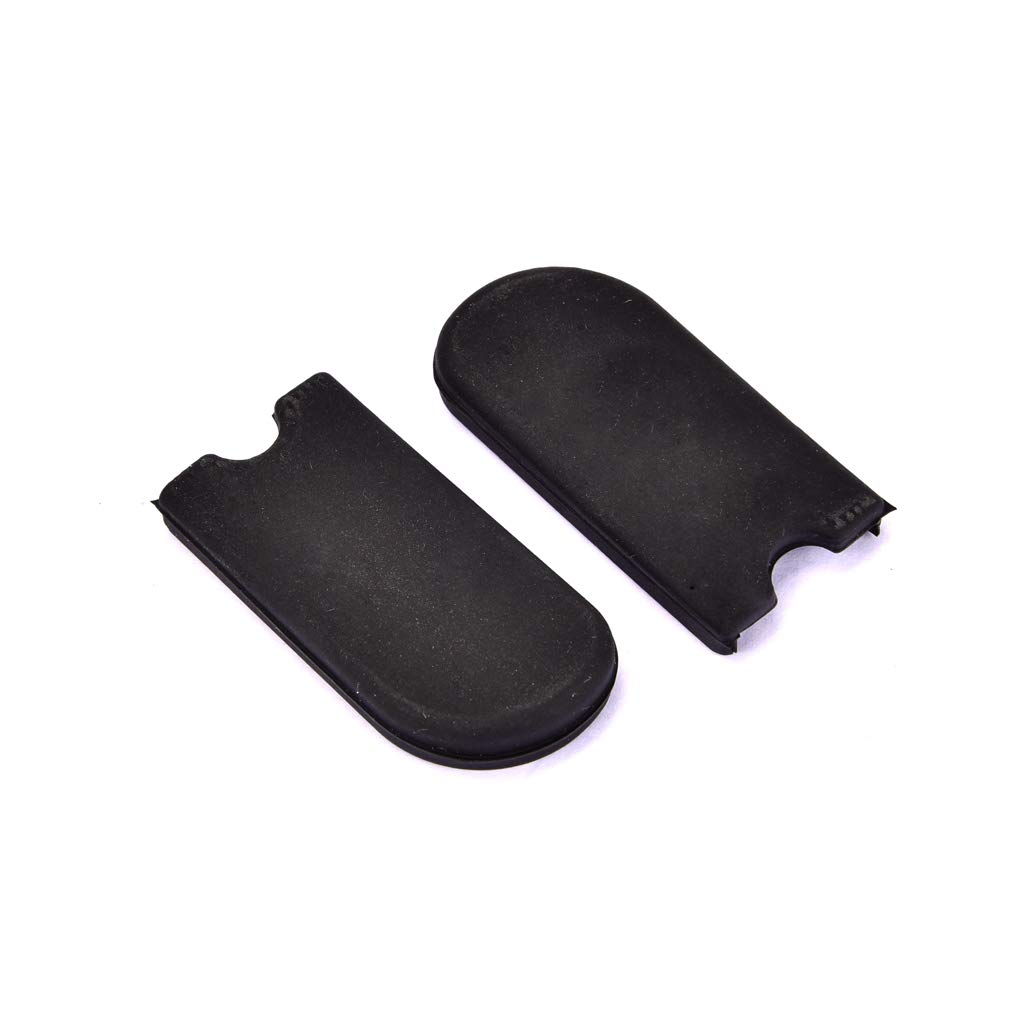 Alnicov Lot de 2 crochets de pouce pour saxophone alto, ténor, soprano en caoutchouc, avec coussin de protection, noir