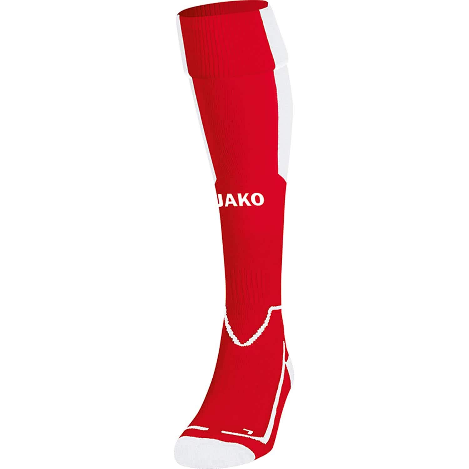 JAKO Lazio Socks Unisex Socks - Sport Red/White, 2 (31-34)