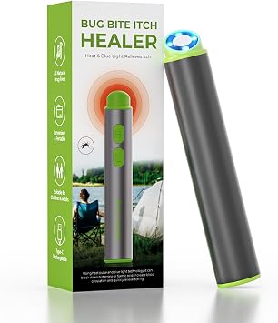 Insect Bite Sting Relief Device, | Chemical-Free Itch Swelling Relief for Mosquito Bites | Compact & Portable - Rechargeable Bite Healer