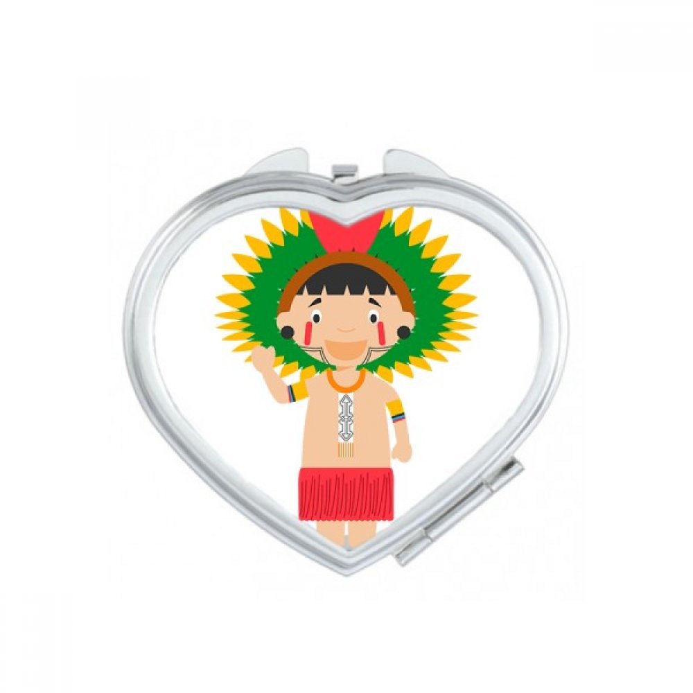Miroir de poche mignon compact dessin animé maquillage portable multicolor
