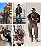 Bakyarder Womens Oversized Y2K Faux Leather Jacket... #3