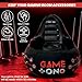 Huge Inflatable Gaming Chairs for Adults, Kids & Teens of All Ages - with Cup Holders & Side Pocket - Premium Game Chair for Gaming Room Décor, Video Gaming, and Comfortable Seating