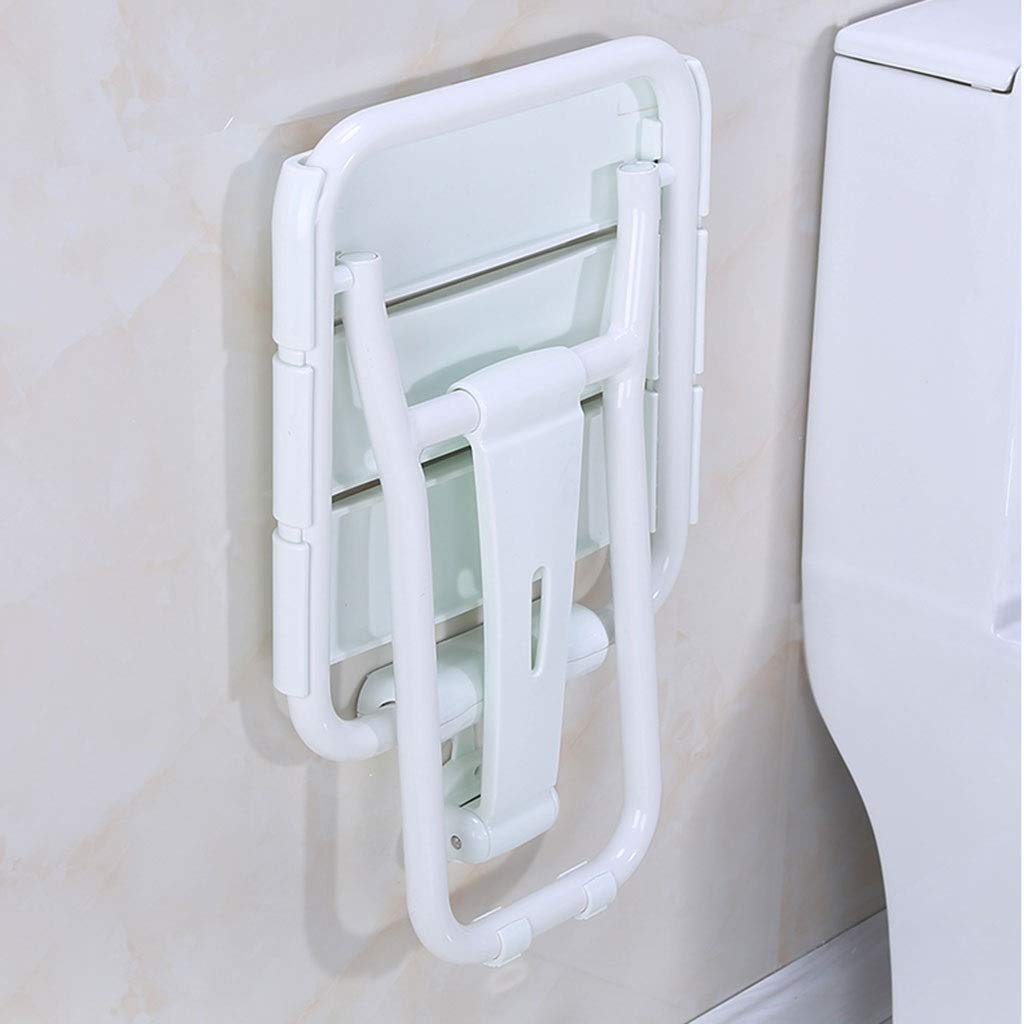 CHEWYNP Silla de baño Taburete de Ducha Asiento de Seguridad Baño Taburete de Ducha Plegable Asiento médico montado en la Pared de Acero Inoxidable con reposabrazos Silla de baño Vieja CAM