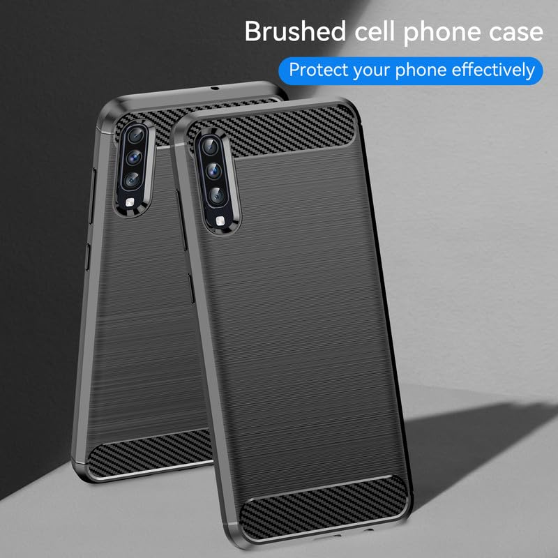 Image of Hybrid Carbon Fiber Back Case for Samsung Galaxy A70S / A70 (Black)