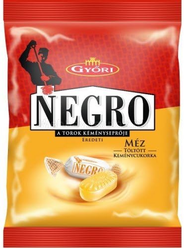 Honey Negro Hard Candy Throat Sweeper Gyori 75g Hungarian