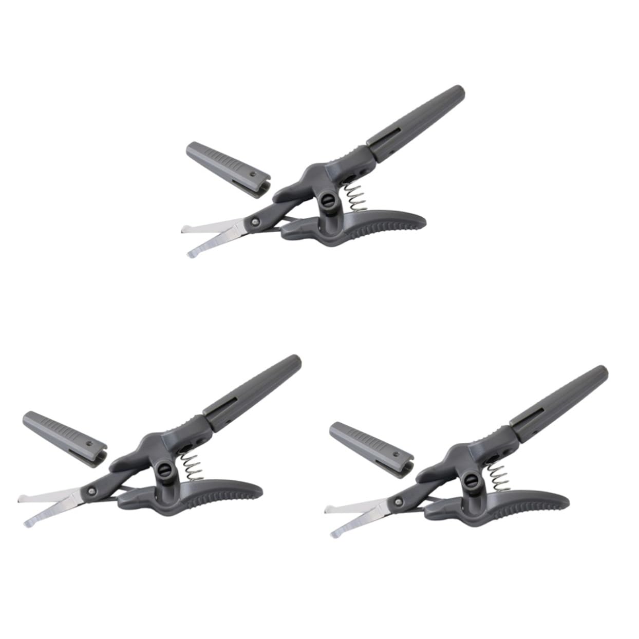 IWOWHERO 3pcs Beard Scissors for Men Eyebrow Scissors for Women Precision Trimmer Nose Hair Scissor Stainless Steel