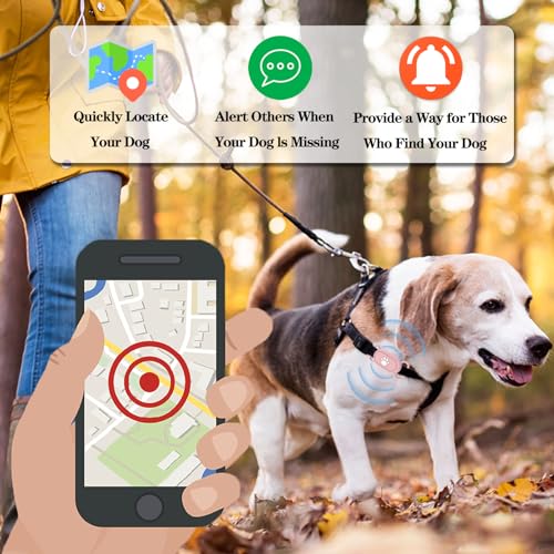 Image of Waterproof Dog Collar Holder Compatible with Samsung Galaxy SmartTag2, Silicone GPS Tracker Hidden Loop Holder for Smart Tag2, Anti-Lost Collar Tag2 Paw Case (Pink)