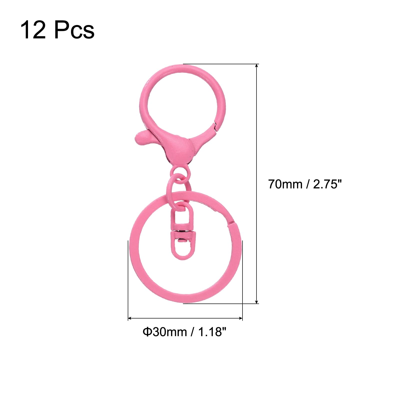 uxcell Lobster Claw Clasps Keychain - Image 2