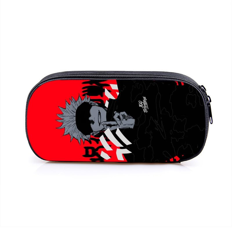 Puruuige Gojo Satoru Anime Pencil Case Geto Suguru Pencil Bag Large Capacity Portable Pen Case Storage Bag for Teenagers School Office Supplies Zip Pencil Box