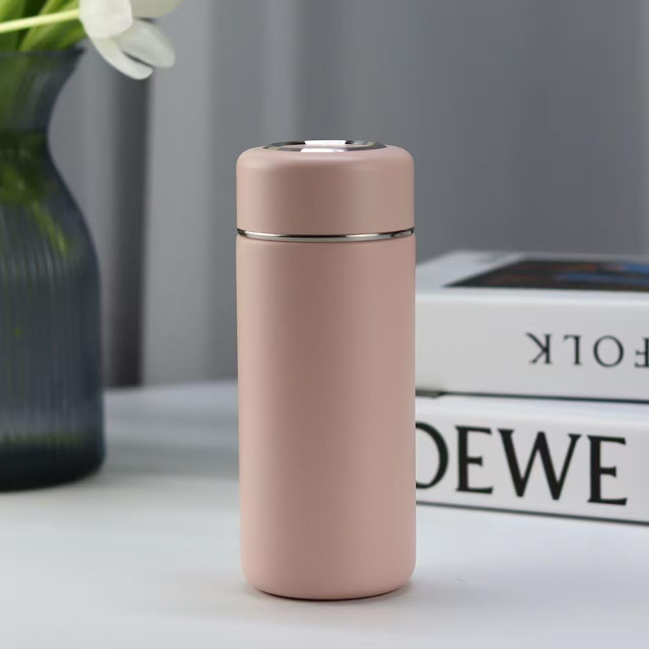 Mini Water Bottle Small Water Bottles Vacuum Insulated Water Flask Thermal Water Bottle Hot and Cold Drinks Travel Coffee Mug thermo fIask 12 Oz(Pink) - Image 8