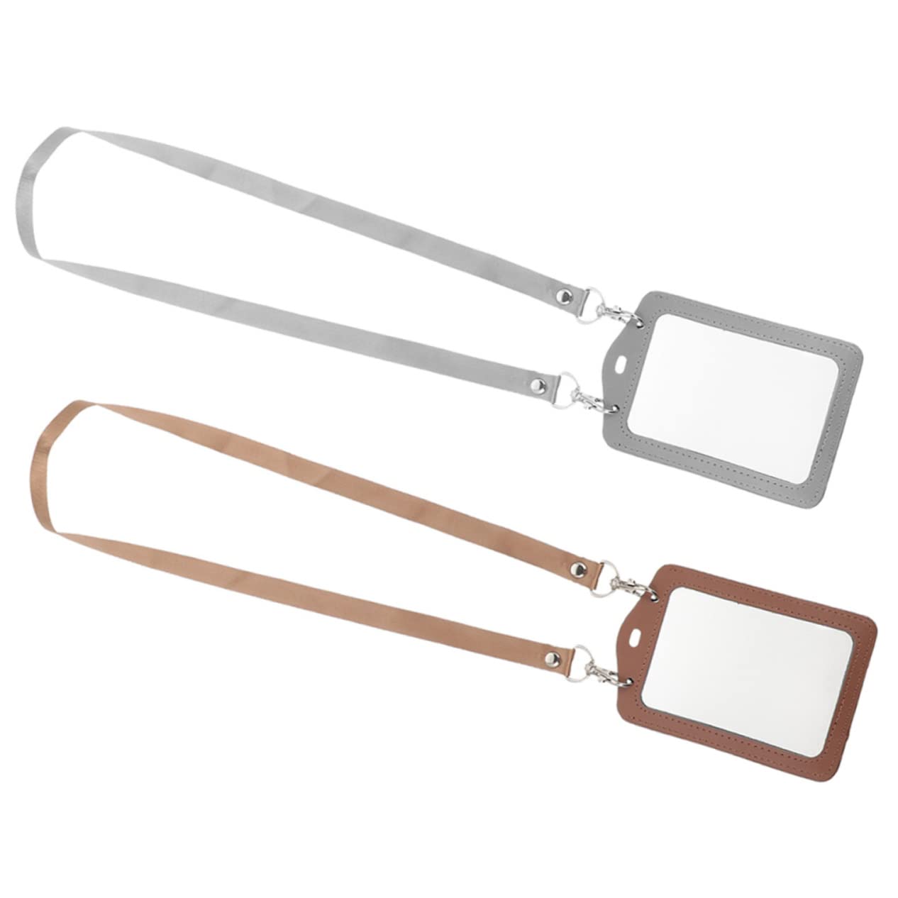 HOMSFOU 3 ensembles Porte-Badge Porte-Nom Porte-Clés Porte-Cartes Transparents Porte-Images De Jeu Protège-Cartes Transparents Petits Porte-Cartes En Polyuréthane 2 pièces * 3