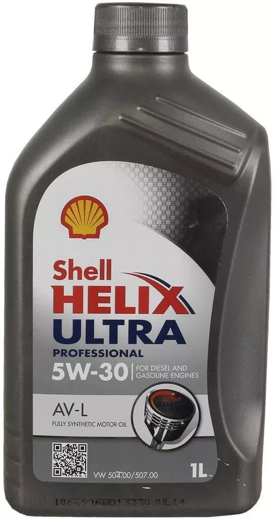 SHELL Huile moteur Helix 5W-​30 Huile entièrement synthétique huile ACEA C3 API SN Ultra Professional AV-​L 1 L Compatible avec VW Golf VII 3/​5 portes 5G1, BQ1, BE1, BE2 Golf IV 3/​5 portes 1J1
