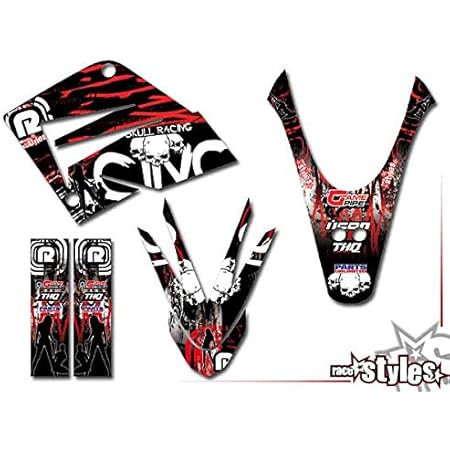 Skull Stickers Mz Muz Rt 125 Sx Sm Fullkit Decorative Sticker Decals Amazon De Automotive