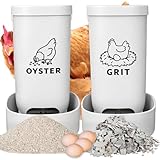 Chicken Oyster Shell Feeder and Grit Feeder Crushed Eggshells Chicken Feeder Chicken coop Accessories Automatic Chicken Feeder