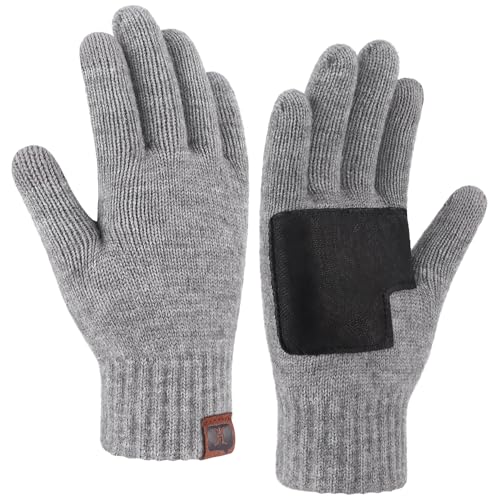 ZASFOU Mens Winter Gloves Touchscreen Warm Gloves...