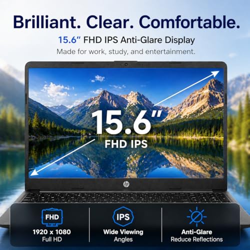 Image of HP 255 G10 15.6 inch FHD Business Laptop, Powerful AMD Ryzen 7 7735U, 8GB DDR5 RAM, 512GB PCIe SSD, AI Copilot Key, Numeric Keypad, USB Type-C, HDMI, Wi-Fi 6, Windows 11 Pro