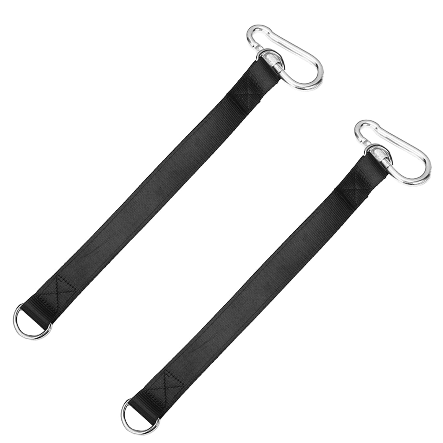 ZIOYANE 2 Group Hammock Attachment, Heavy Duty Double Layer Polyester Tree Straps with D-Rings Carabiners Secure Hanging for Swings Gym Equipment and Outdoor Use
