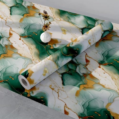 Image of Self-Adhesive Wallpaper & Wall Stickers, Green Gold
