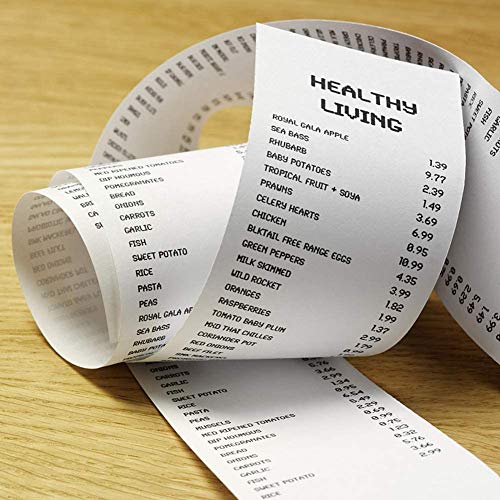 RyhamPaper 50 Rolls Thermal Receipt Paper, Thermal Paper 2 1/4\" x 85\' Pos Receipt Paper, Cash Register Rolls - Thumbnail 2