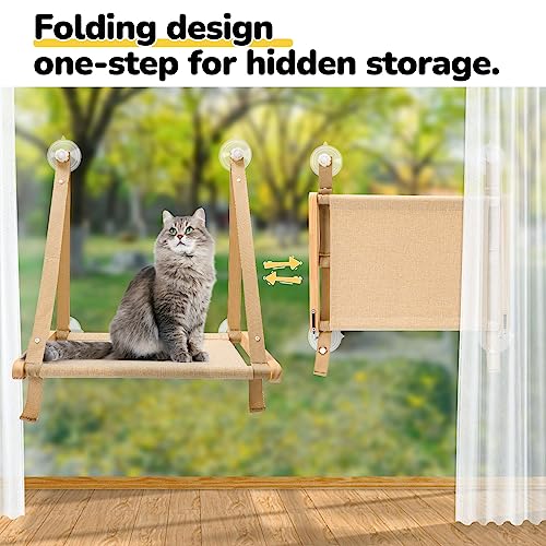 Hamac chat fenetre pliable CATISM supportant jusqu'à 20kg