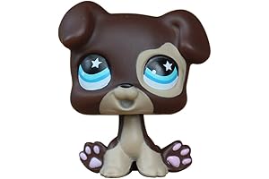 LPS 391 Custom-Made Kawaii Bobble Head Dog Toy - "Dog Star Eyes" Edition