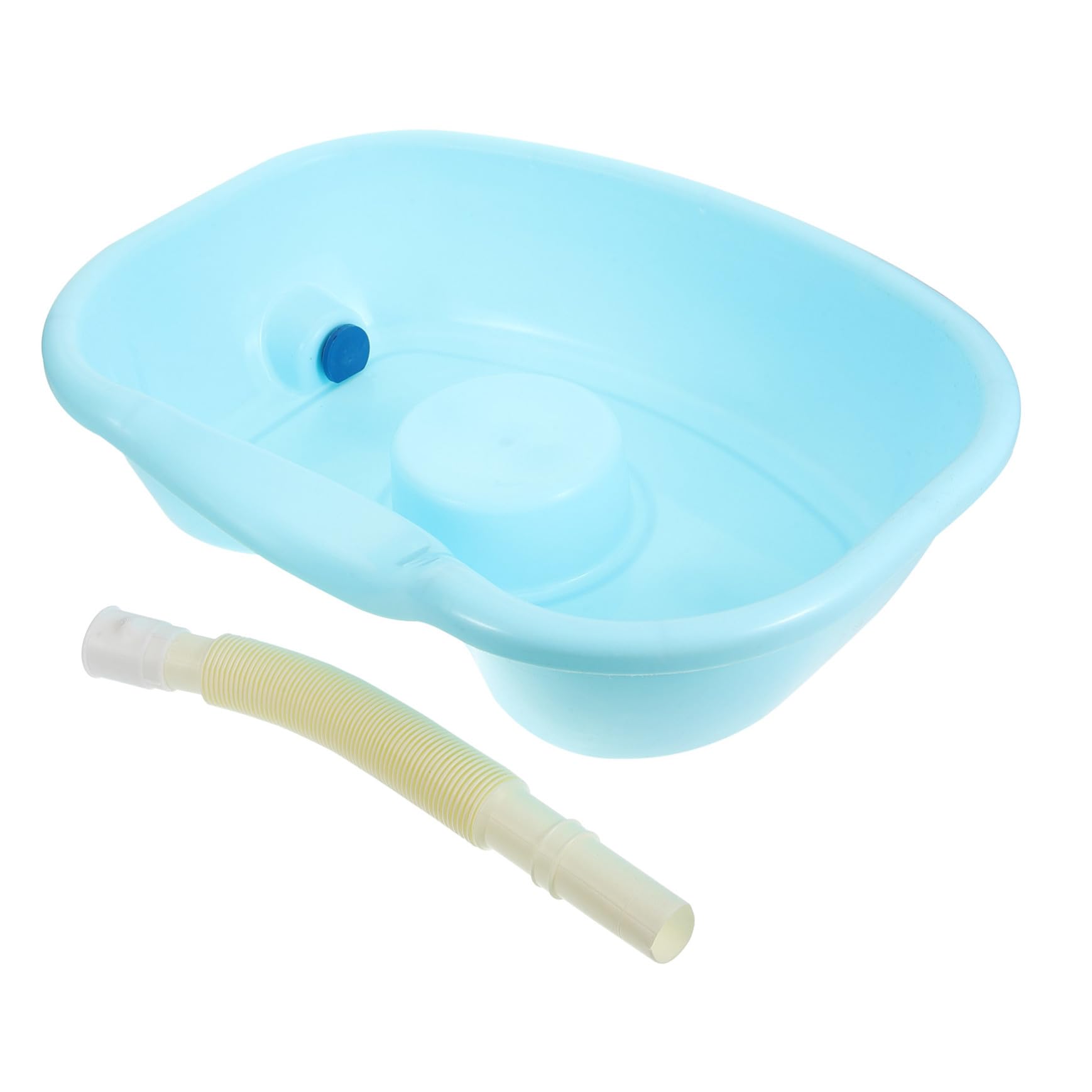 Bacinella Lavatesta in Plastica, Lavacapelli per Anziani | Lavare i Chioma da Sdraiati, Design Ergonomico, Adatta a Spalle e Collo, Uso Domestico