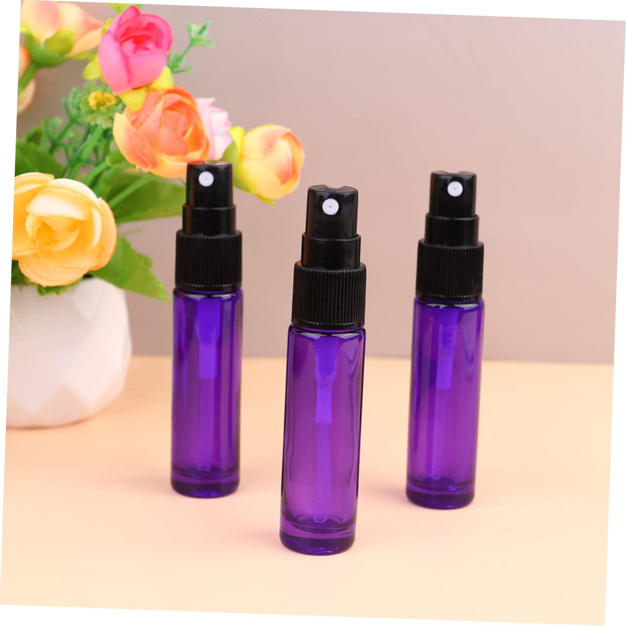 Beaupretty 20 Stück 10 Ml Wiederbefüllbare Glas Sprühflaschen für Ätherische Öle und Parfüm Kompakte Reisegröße Tragbare Duftzerstäuber für Unterwegs