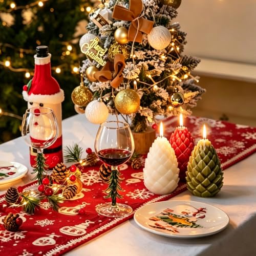  Pinecone Christmas Candle Mold - image 4