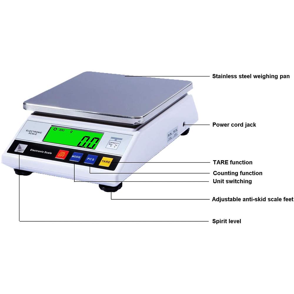 Báscula digital de cocina 7.5KG/0.1G Balanza de precisión cocina plataforma Escala digital LCD, báscula electrónica,