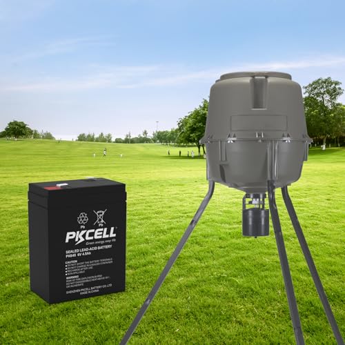 image for PKCELL 6 Volt 4.5Ah Rechargeable Sealed Lead Acid Battery, SLA Replace