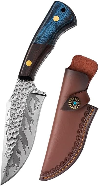 Meat Cleaver,Cleaver Knife Kitchen Boning Knife Stainless Steel Cleaver Slicing Knife High Hardness Butcher Knife Outdoor Survival Tools with Cover, LAMAJIGA5844