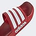 adidas Men's Adilette Shower Slides Scarlet/Core White/Scarlet 8