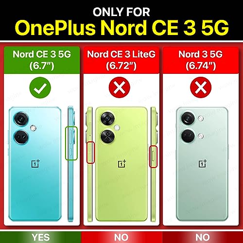 Image of WOW IMAGINE Shock Proof Flip Cover Back Case Cover for 1+ OnePlus Nord CE 3 5G (Flexible | Leather Finish | Card Pockets Wallet & Stand | Black)