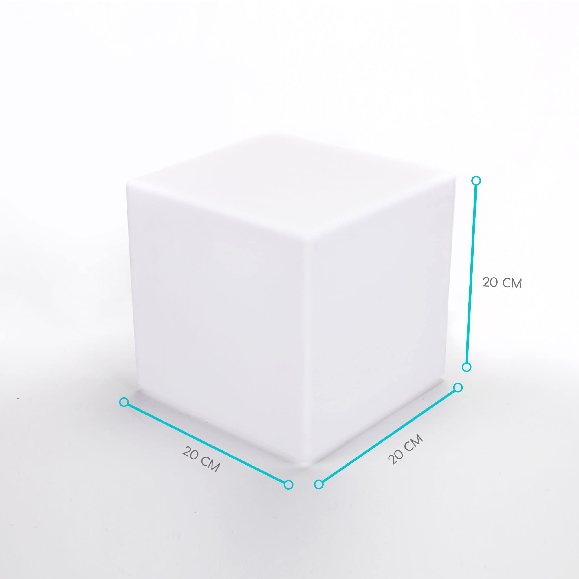 Cubo LED 30x30 Cm Impermeabile SHZICMY Con Telecomando - 7 Colori Dimmerabili, Sgabello Da Esterno
