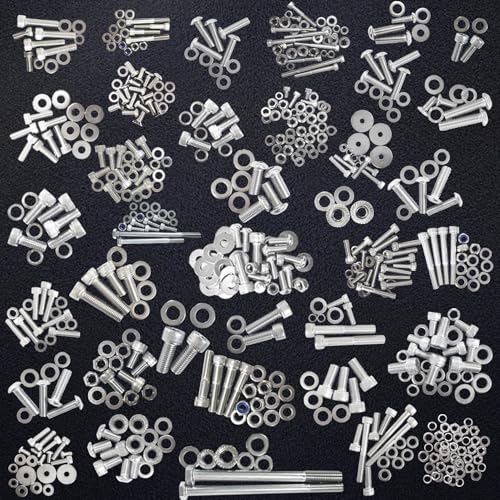 BIGLKNM 667pcs Engine Bolt Kit for Banshee 350 YFZ350 1987-2006 Stainless Steel Maintenance & Restoration OEM ATV Fasteners