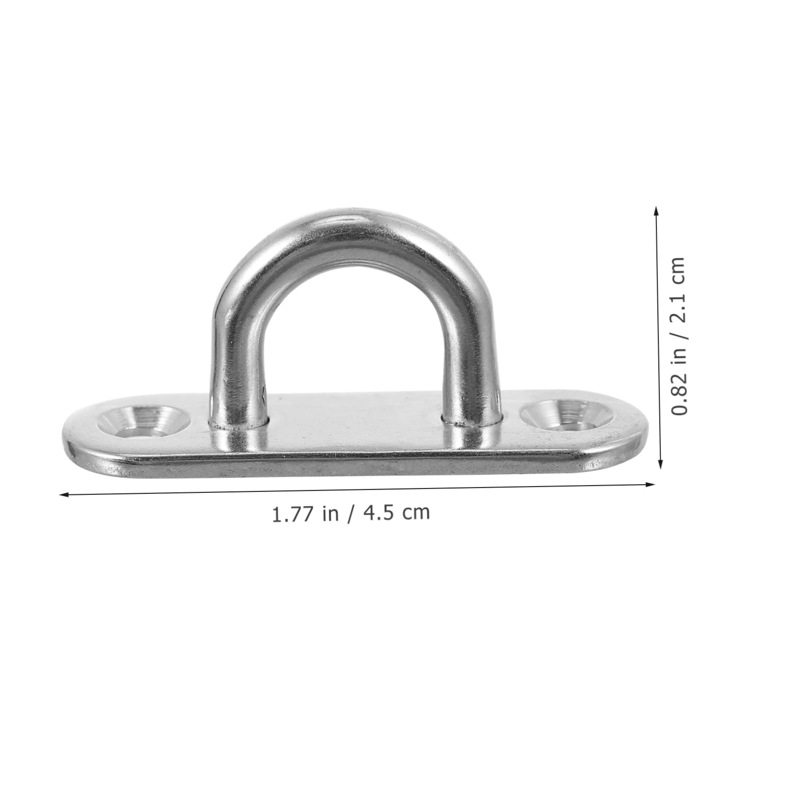 SOESFOUFU Ergonomic Design Ceiling Buckle Stainless Steel Loop Hooks Fixed Plate Easy Install for Hammock