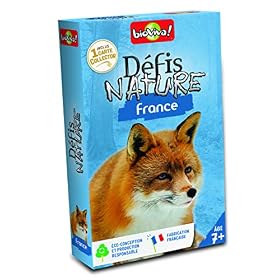 Bioviva – Défis Nature – France – Pariez sur les points forts de ces animaux pour gagner la bataille – Jeu de Cartes – 2 à 6 Joueurs – 7 ans – Fabriqué en France – 282529