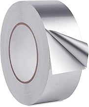 Aluminum Foil Tape, Super Strong, Heat Resistant, Water Resistant, Durable, Oil-Resistant, Stain Prevention, Repair Tape for Duct Piping, Car, Air Conditioner, Water Pipe, Repair and Protection of