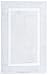 Pinzon Luxury 100% Cotton Banded Bath Mat - White