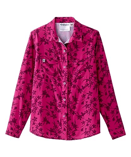 Image of Silverts Women's Adaptive Magnetic Closure Top Assisted Dressing Arthritis Clothing Easy Wear Button Shirt
