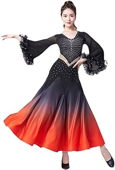 Amazon.co.jp: 社交ダンス ドレス キラキラビジュー付き ラテン
