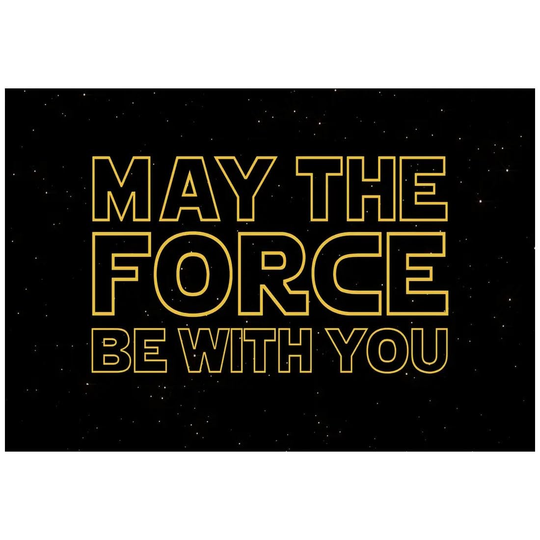 RV Mart Star Wars Movie May The Force Be With You Motivational Wall Poster A3 Size