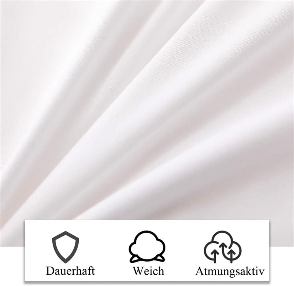 Bettwäsche Partner 135x200 Herz Schlafzimmer Pärchen Mädchenbettwäsche Microfaser Rosa Bettbezug mit Reißverschluss (240x260cm+50x75cmx2,d)