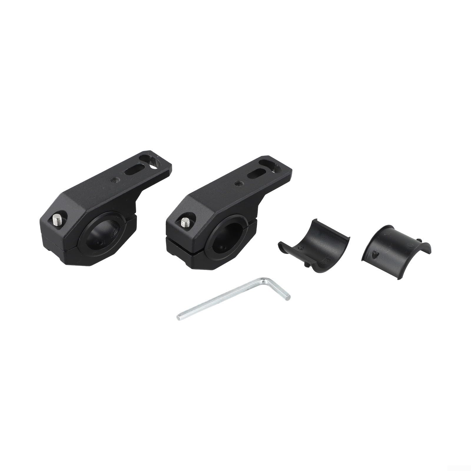 Soporte de tubo de aluminio para faros de moto que evita la caída de luces LED en baches de 18-32mm