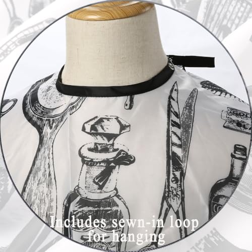 image for Borogo Professional Hair Cutting Cape with Adjustable Snap Closure, Sa