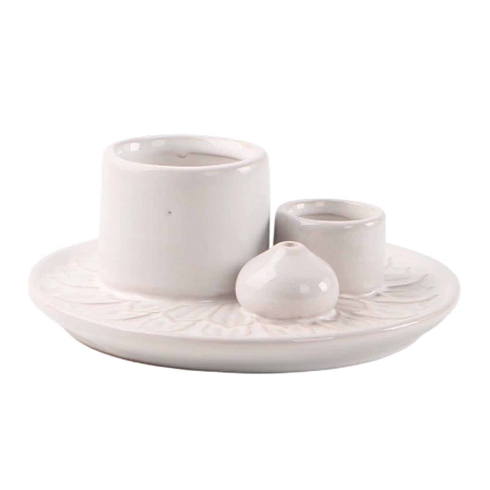 Ceramics Incenses Burners with Ashes Catchers Tray for Incenses Stick Cones Burning for Home Meditations Decors Santo Wood Ashes Catchers Tray