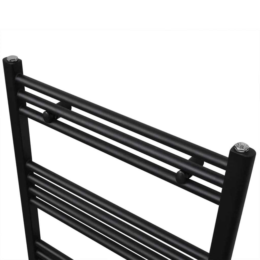 Genérico Radiador toallero de baño Recto Negro 600 x 1160 mm,Casa y jardín,Electrodomésticos,Control del Clima,Radiadores-141908