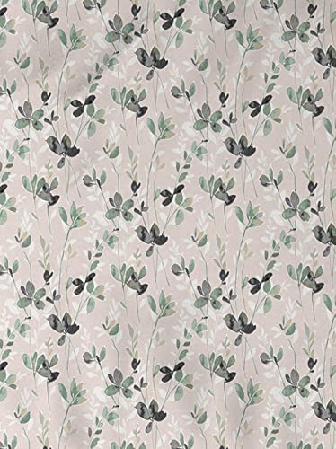 Image of DDECOR - Petal Bloom Leaves 144TC Double Bed Sheet Set with Two Pillow Covers - Green